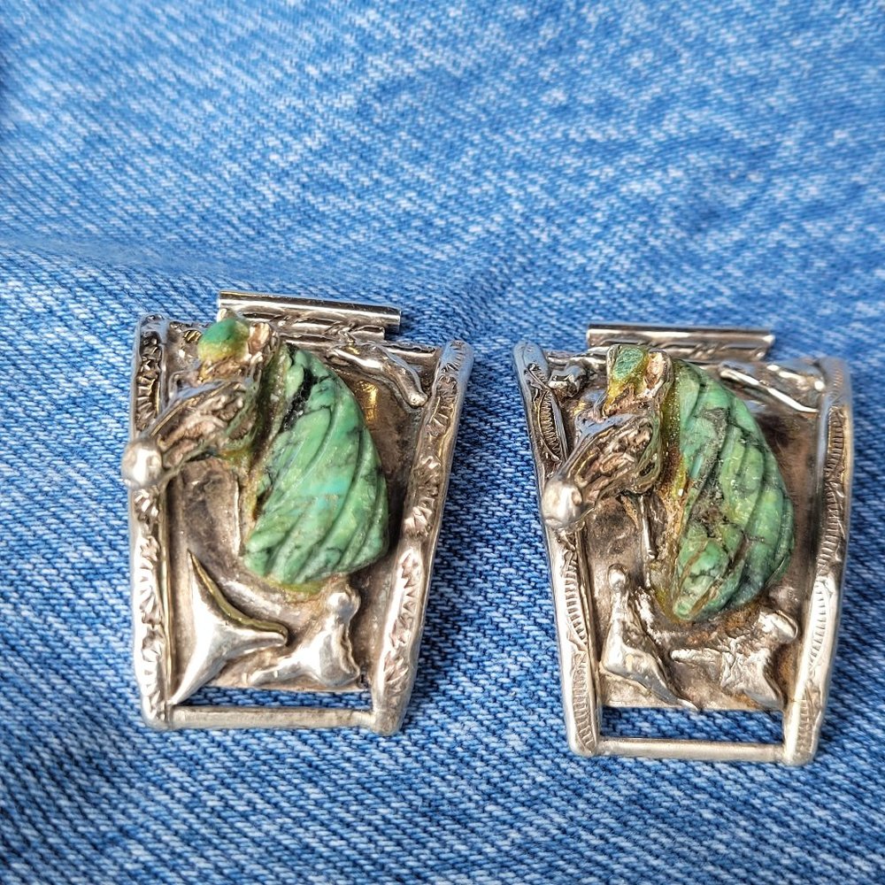 Sterling Silver and Turquoise Watch Band